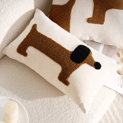 Modern Simple Cartoon Dog Pillow Cover Pillow