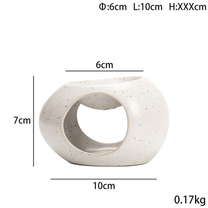 Abstract Style Aromatherapy Candle Heating Type Ceramic Aromatherapy Stove Home Decoration