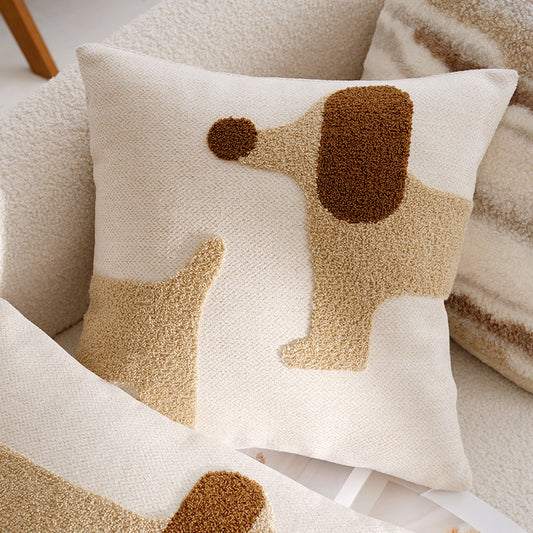 Modern Simple Cartoon Dog Pillow Cover Pillow